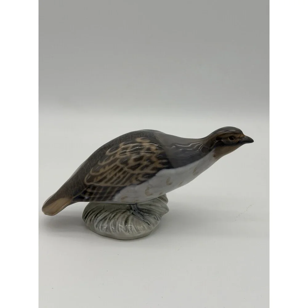 Royal Copenhagen Partridge Bird Porcelain Denmark Signed Peter Herold Figurine